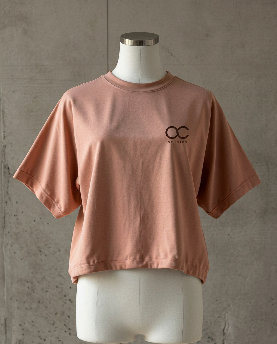 OC Monogram Tee Dusty Rose